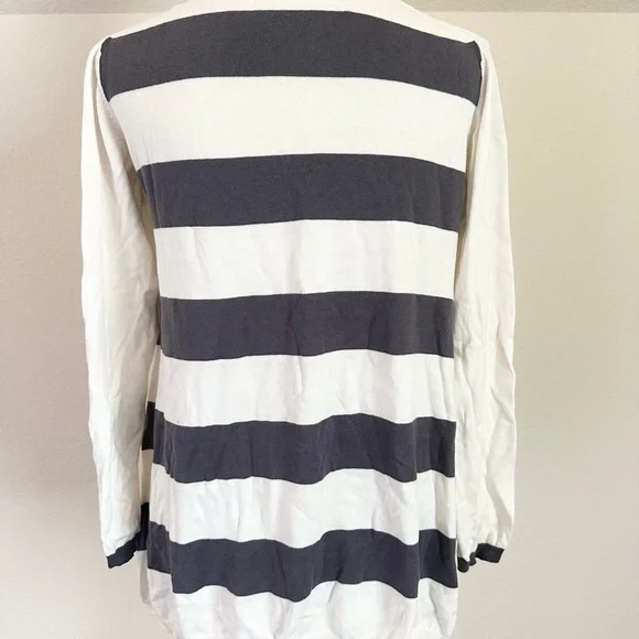 Lisa Todd Long Sleeve V Neck Sweater Size Small Cotton Silk Blend - Picture 7 of 7